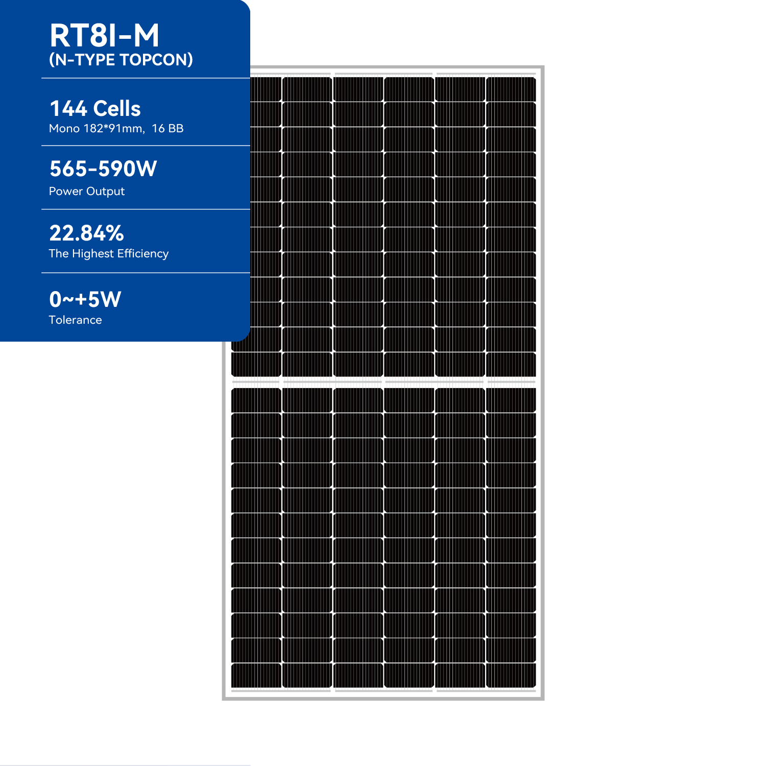 PV Module RT8I-M 144 Cells 565-590W
