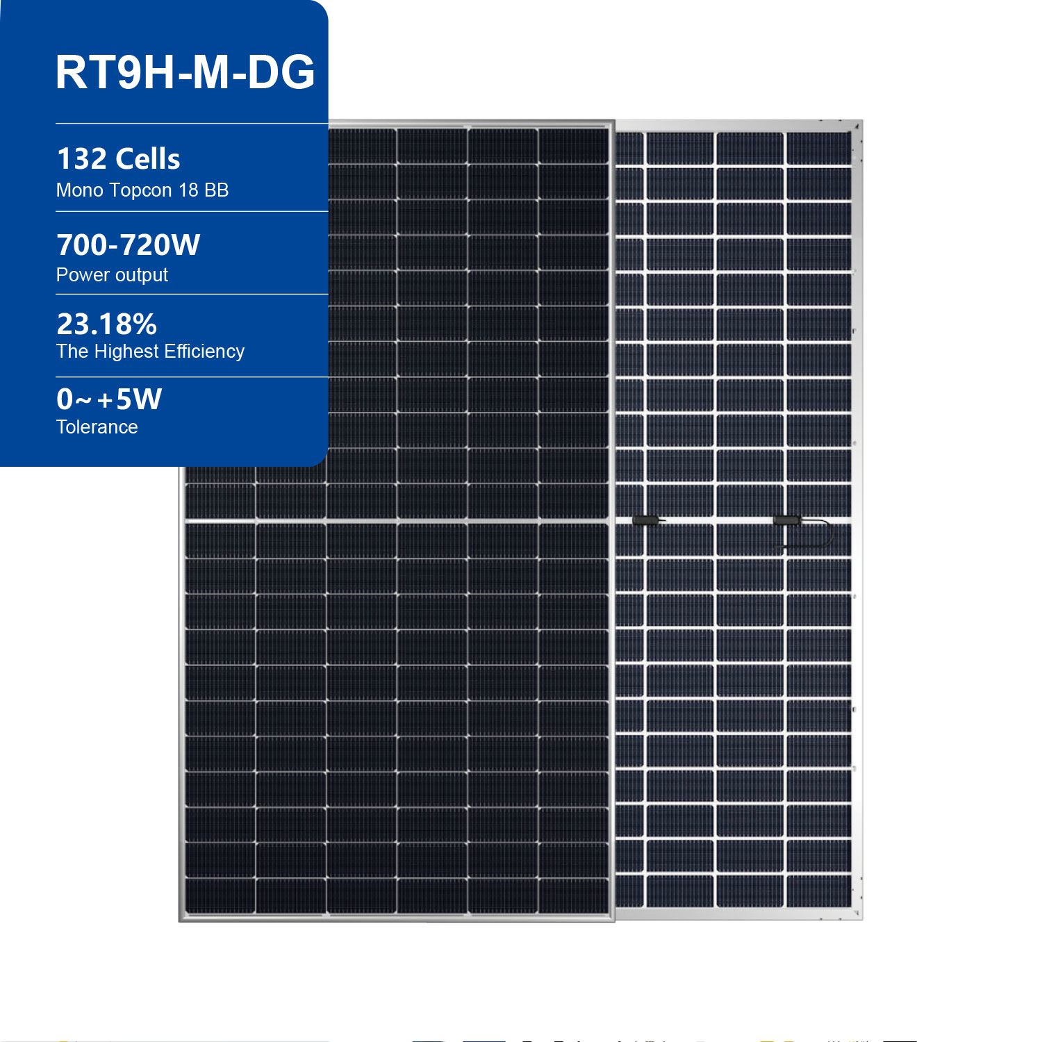 PV Module RT9H-M-DG 132 Cells 700-720W